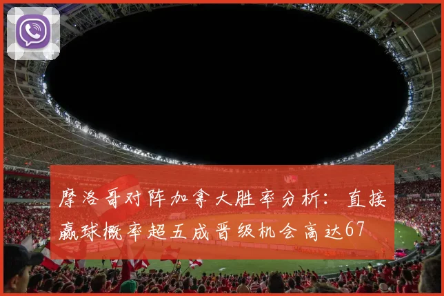 摩洛哥对阵加拿大胜率分析：直接赢球概率超五成晋级机会高达67